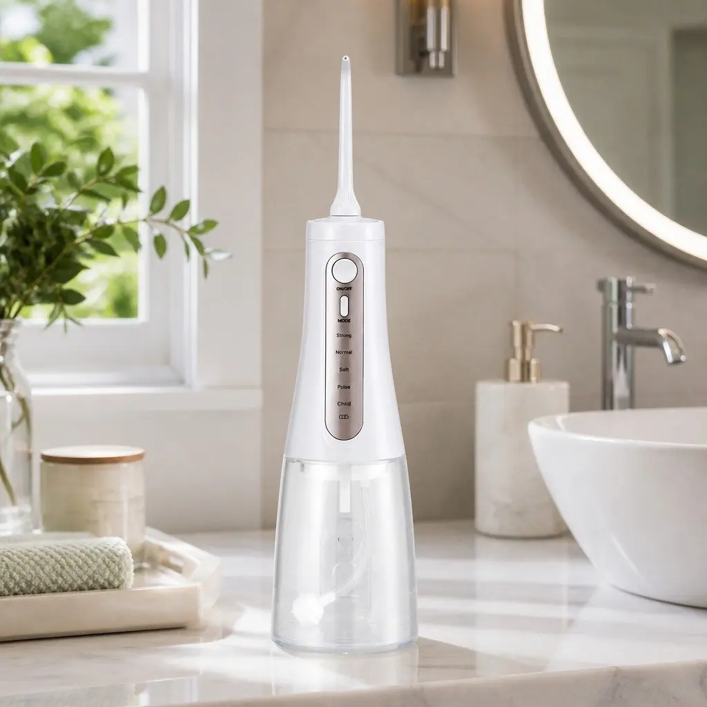Cordless Water Flosser Oral Irrigator Rechargeable Teeth Cleaner 350ml Tank