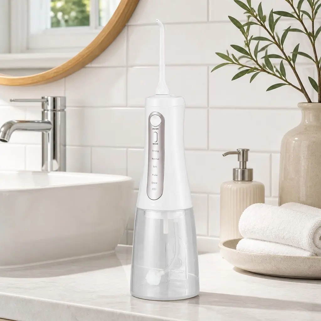Cordless Water Flosser Oral Irrigator Rechargeable Teeth Cleaner 350ml Tank