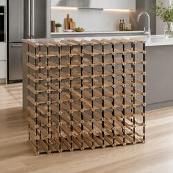 Specifications of 120-Bottle Wooden Wine Rack