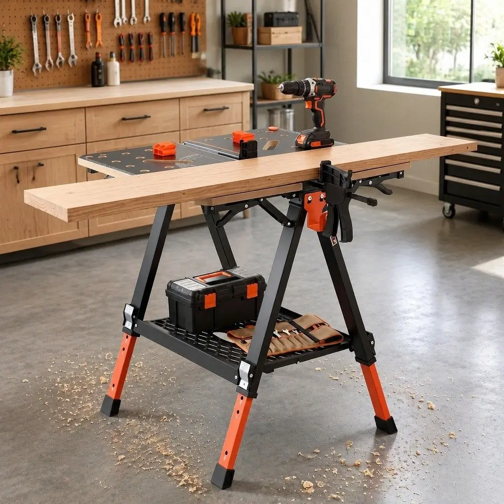 Adjustable Height Workbench