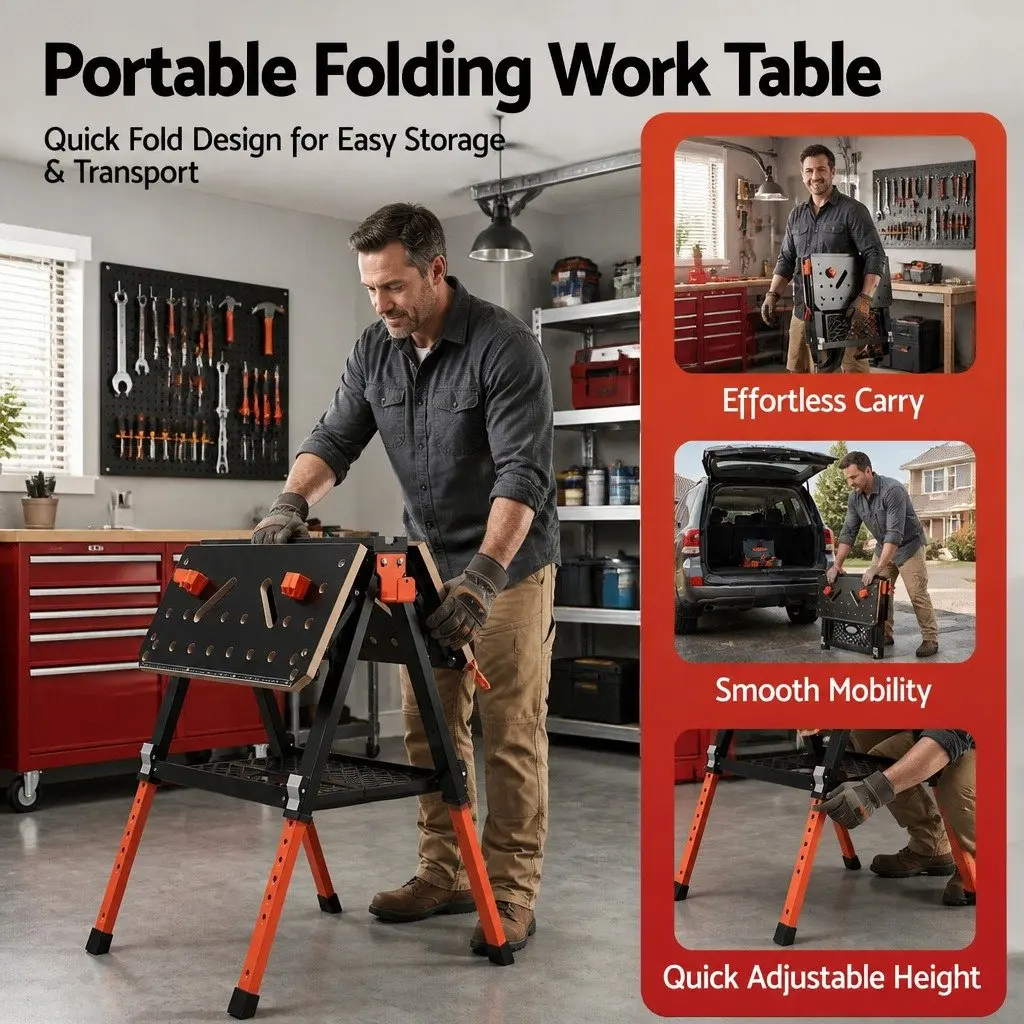 Adjustable Height Workbench