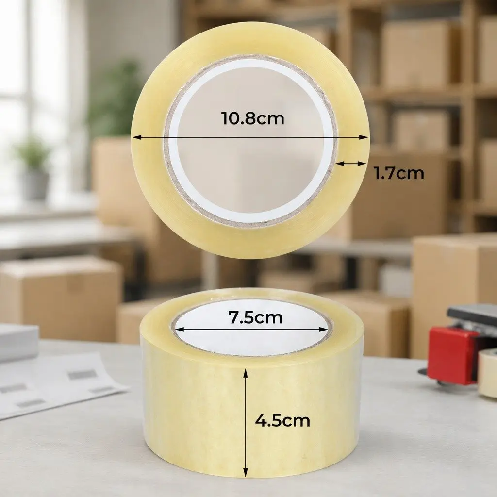Packing Tape for Home and Business 45mm x 75m Clear Adhesive 6 Rolls