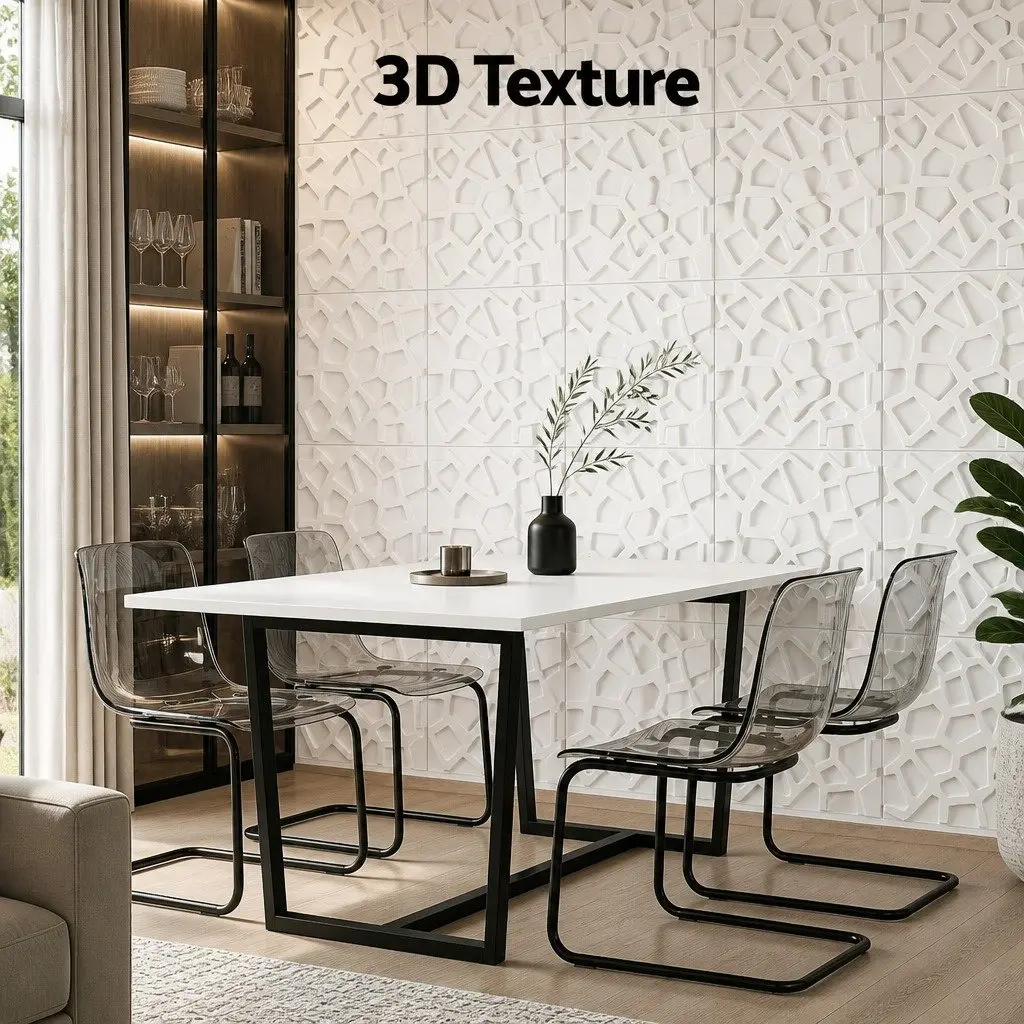 3D Wall Panels PVC Decorative Panels for Feature Wall Home Decor 50x50cm Set of 15