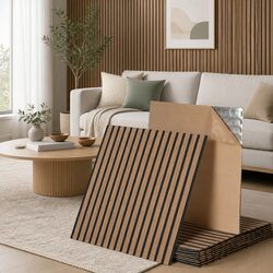 Self Adhesive Wall Panels Peel and Stick Tiles 68x68cm Brown Home Decor Feature