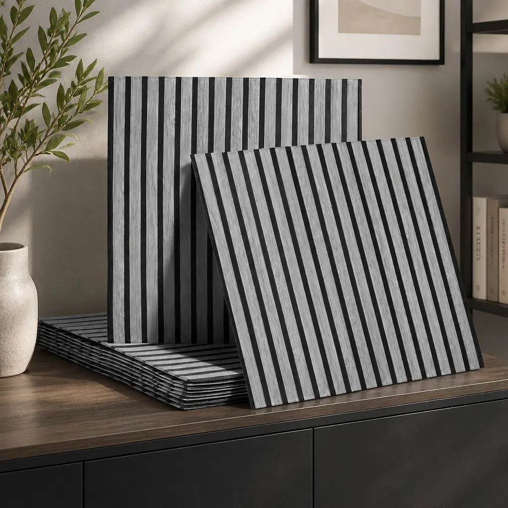 Decorative Wall Panels 68x68cm Grey 10 Pack for Easy Installation