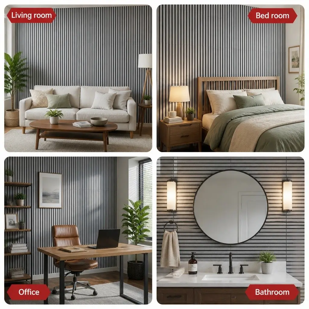 Decorative Wall Panels 68x68cm Grey 10 Pack for Easy Installation
