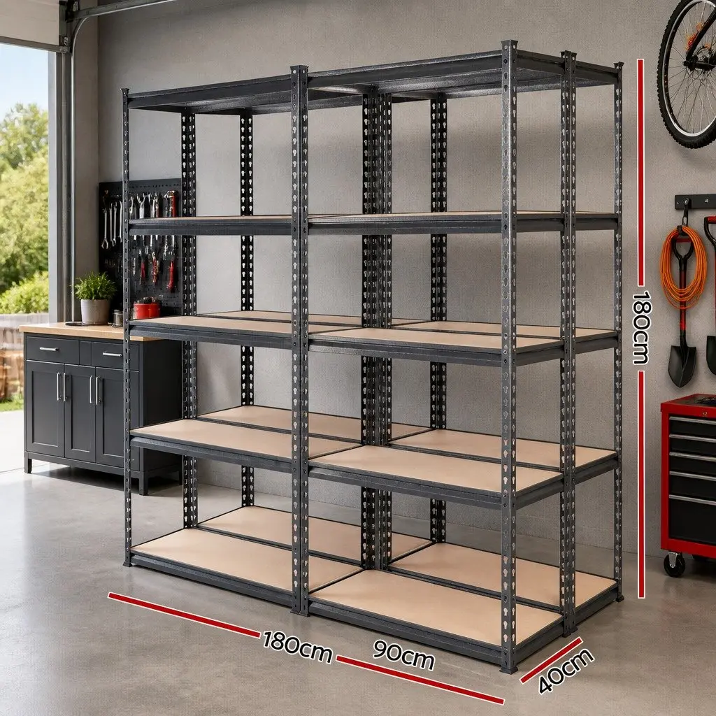 Heavy Duty 5-Tier Shelving Unit for Garage 90x40x180cm