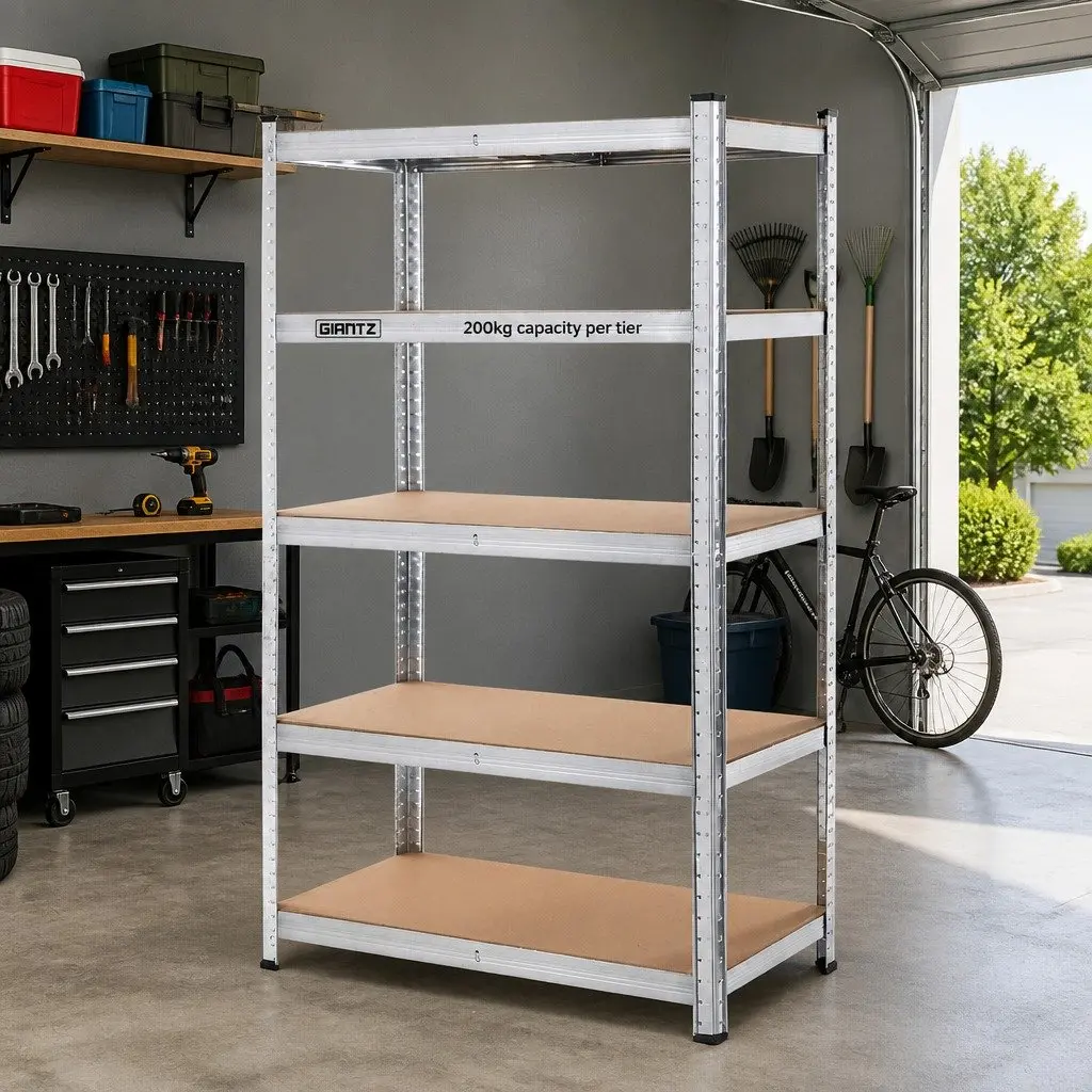 Warehouse Shelving Rack for Garage Storage 1.8M Steel Metal Boltless Unit