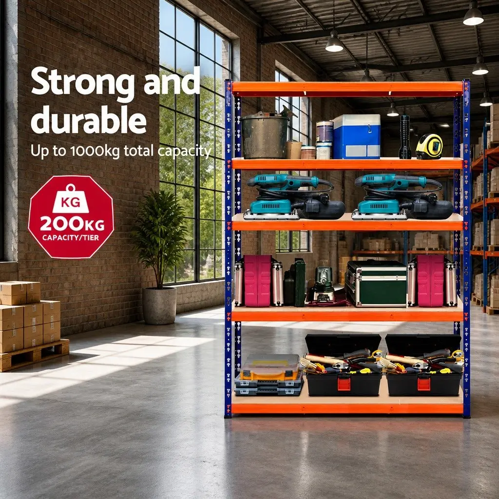 Storage Rack Shelving Unit for Garage Warehouse Workshop 2.4m