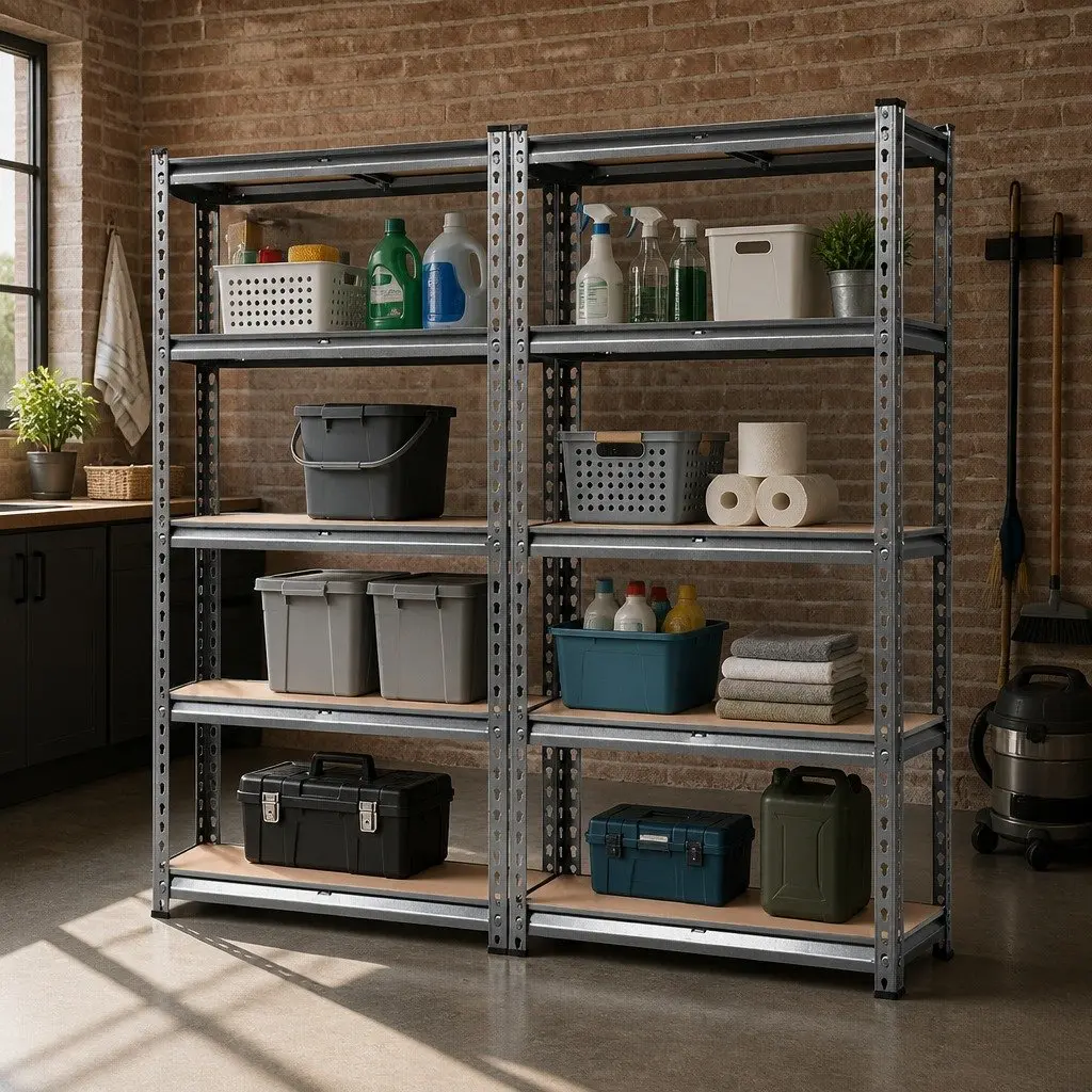 2x1.5M Steel 5-Tier Storage Shelf Rack