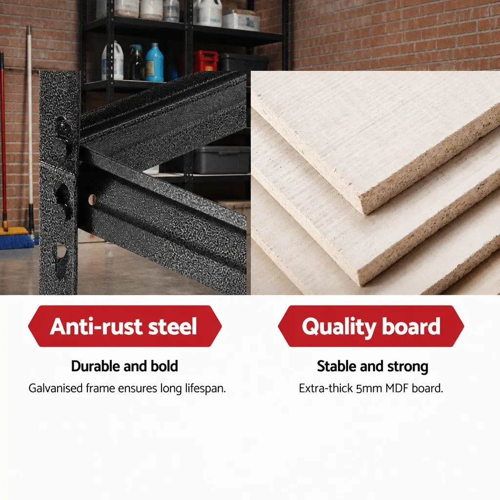 Steel Storage Shelf Rack for Garage 2x1.5M