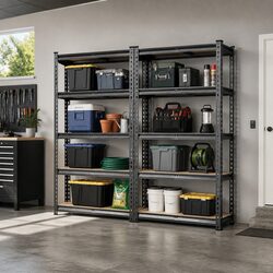 Storage Shelving Rack 2x1.5M Garage Warehouse Racking Unit Steel Shelf System