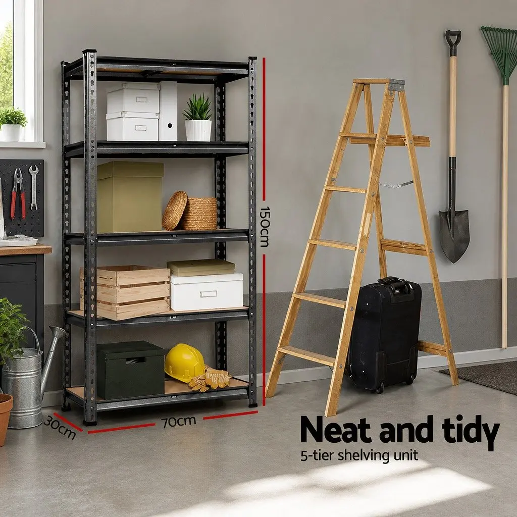 Storage Shelving Rack Garage Warehouse 2x1.5M Steel Shelf System