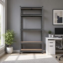 4x1.5M Heavy-Duty Storage Shelf Rack with MDF Boards