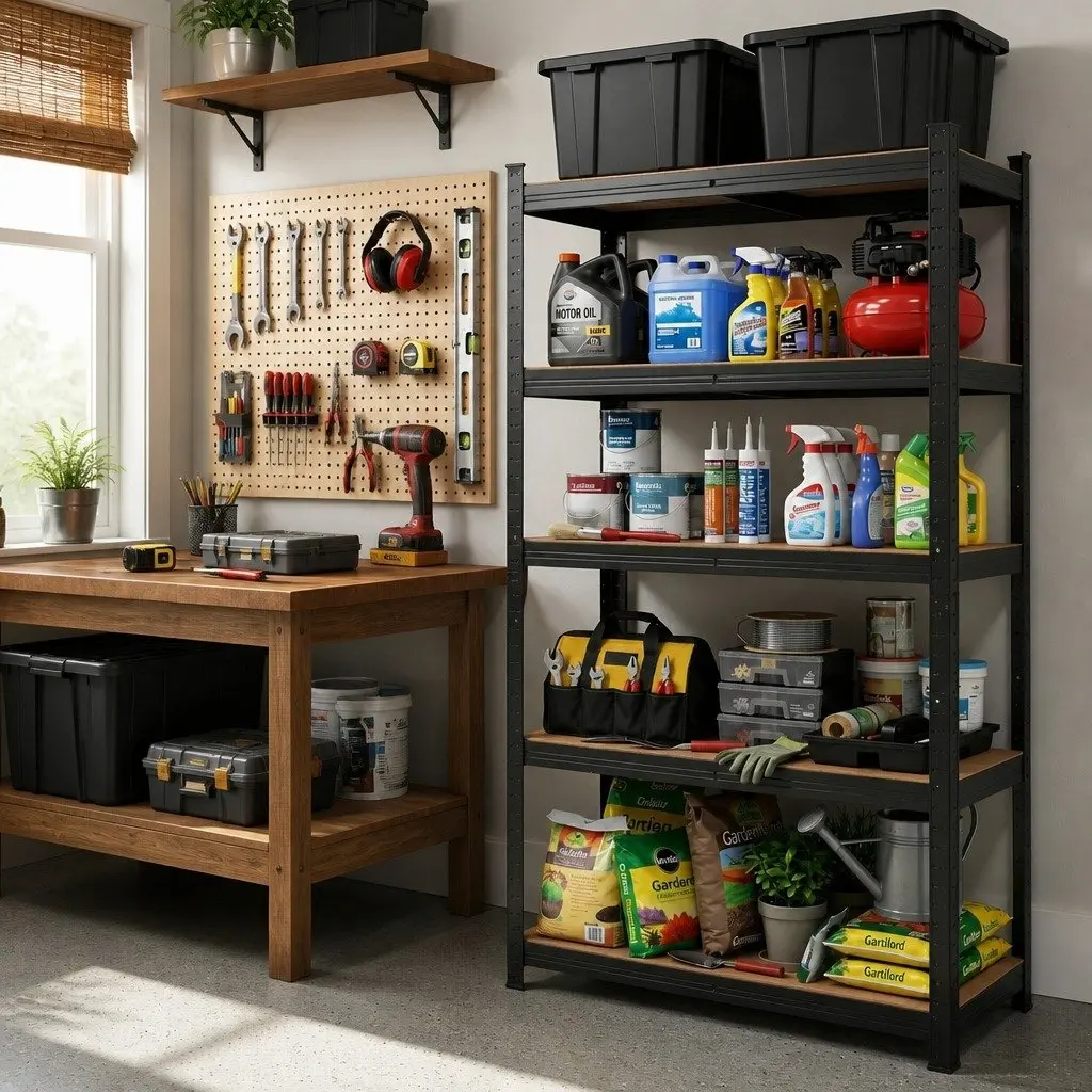 Heavy-Duty 5-Tier Garage Shelf Rack