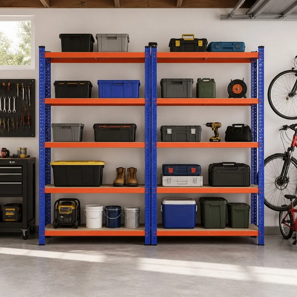 5-Tier Storage Rack for Garage Workshop 90 x 40 x 180cm Heavy Duty Organiser