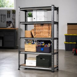 5-Tier Heavy-Duty Storage Rack: 90 x 40 x 180 cm