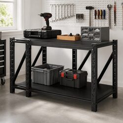 0.9M Steel Garage Shelving Workbench Specifications