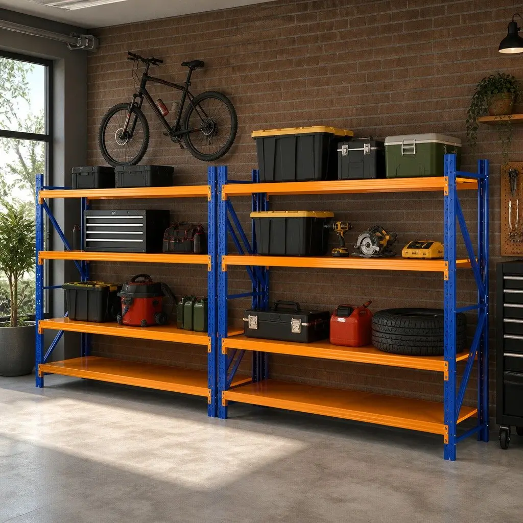 Heavy Duty Warehouse Shelving Rack 4M Garage Storage Adjustable Shelves Steel