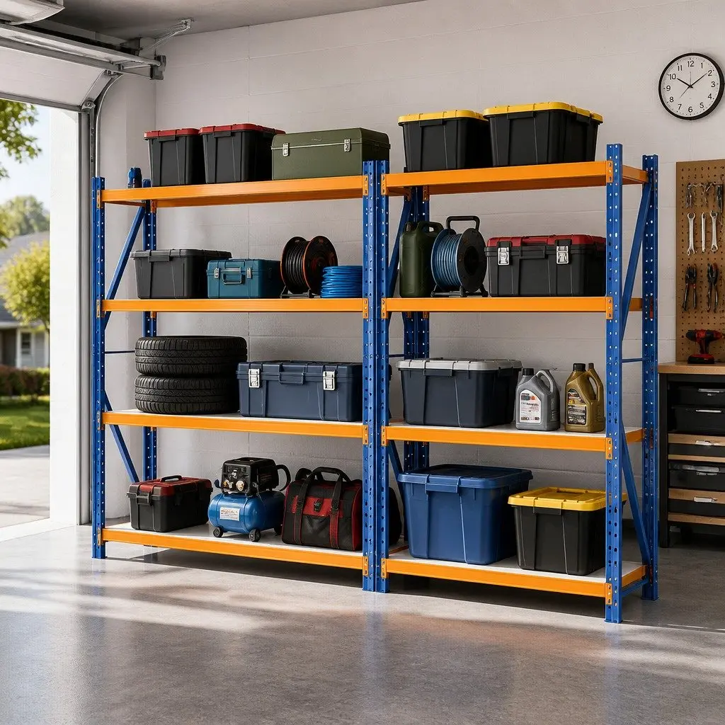 Garage Shelving Unit for Warehouse Storage 4M x 2M Heavy Duty Steel Shelves