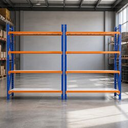 Heavy Duty Garage Storage Rack 4M Warehouse Shelving Unit 200kg Per Shelf