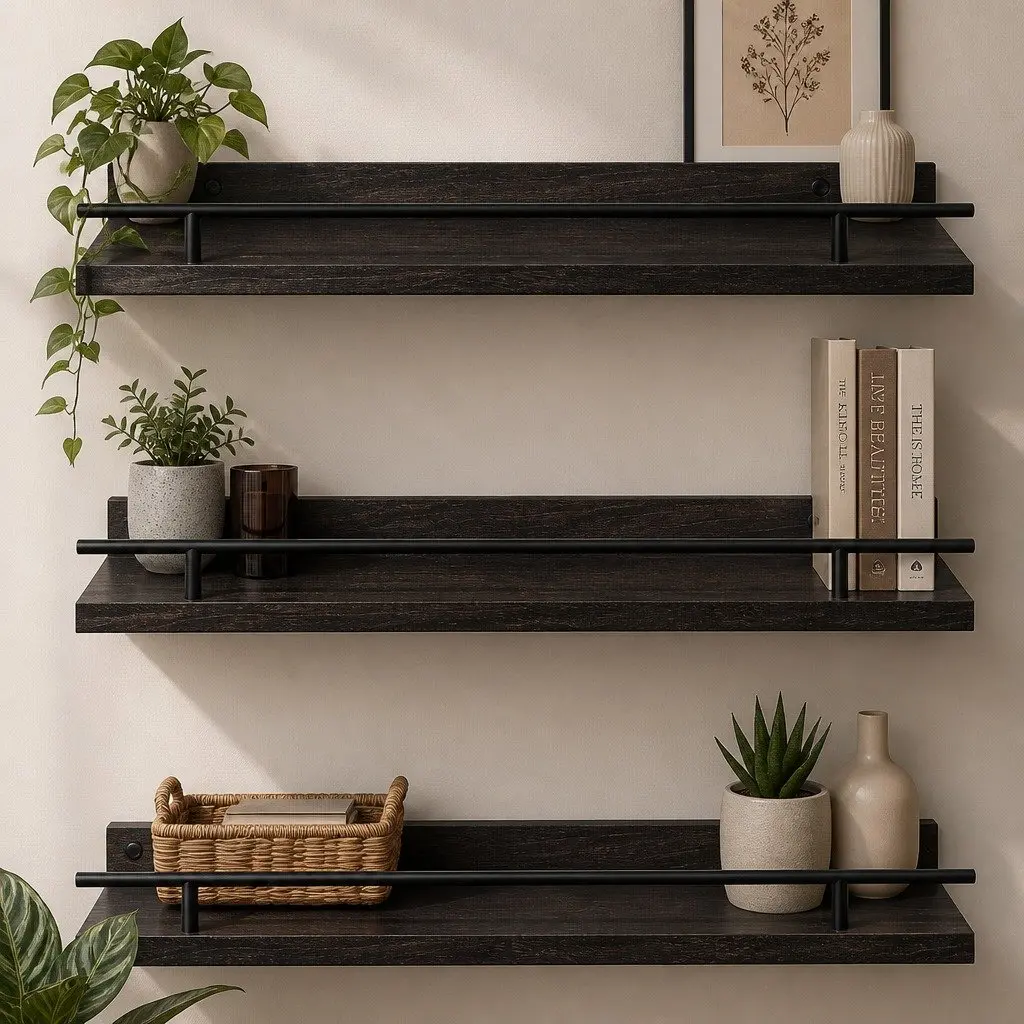 Floating Wall Shelves Set of 3