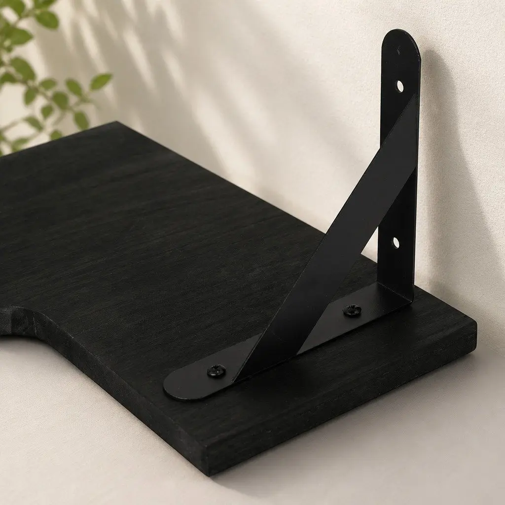 Corner Floating Shelves 3Pcs L-Shaped Wall-Mounted Storage Kitchen Living Room