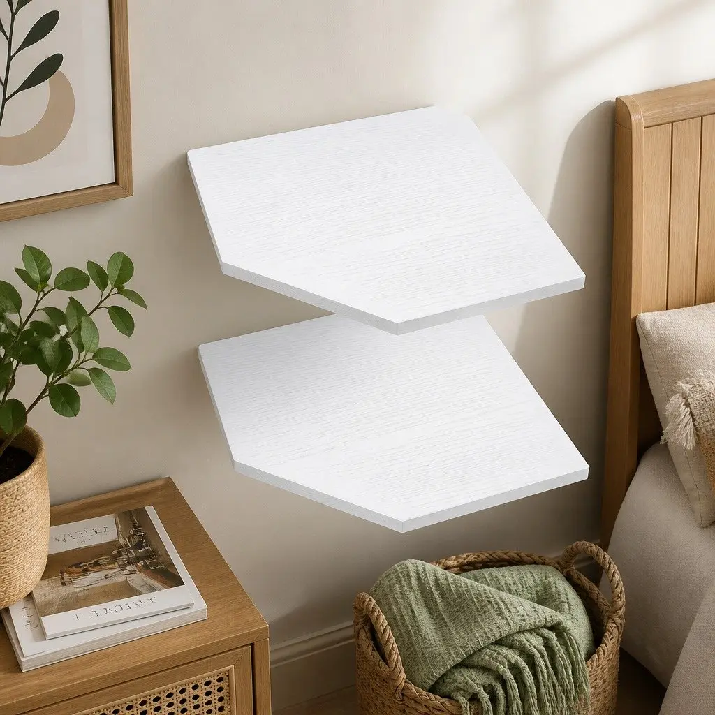 2 Pcs Corner Wall Shelves