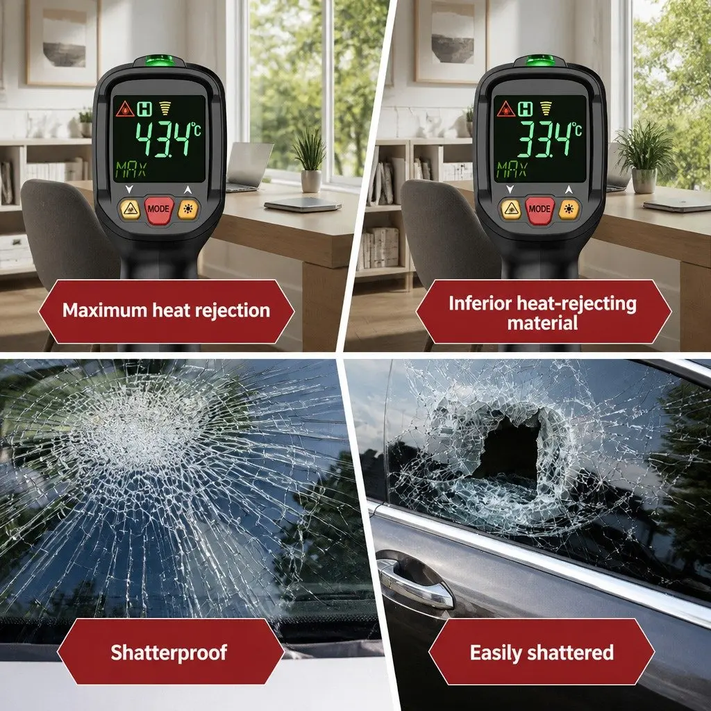 Window Tint Film 35% VLT 30M Roll Auto Car Home Privacy Heat Reduction UV