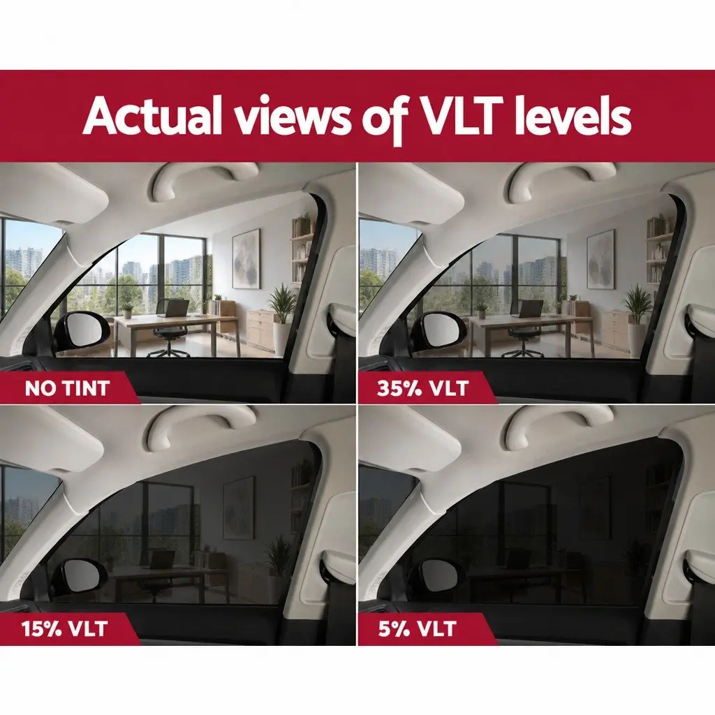 Window Tint Film Roll Auto Home 100cm x 30m Black 5 VLT