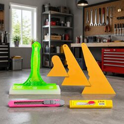 Window Tint Film Application Tool Kit 5 Piece Squeegee Scraper Set Car House