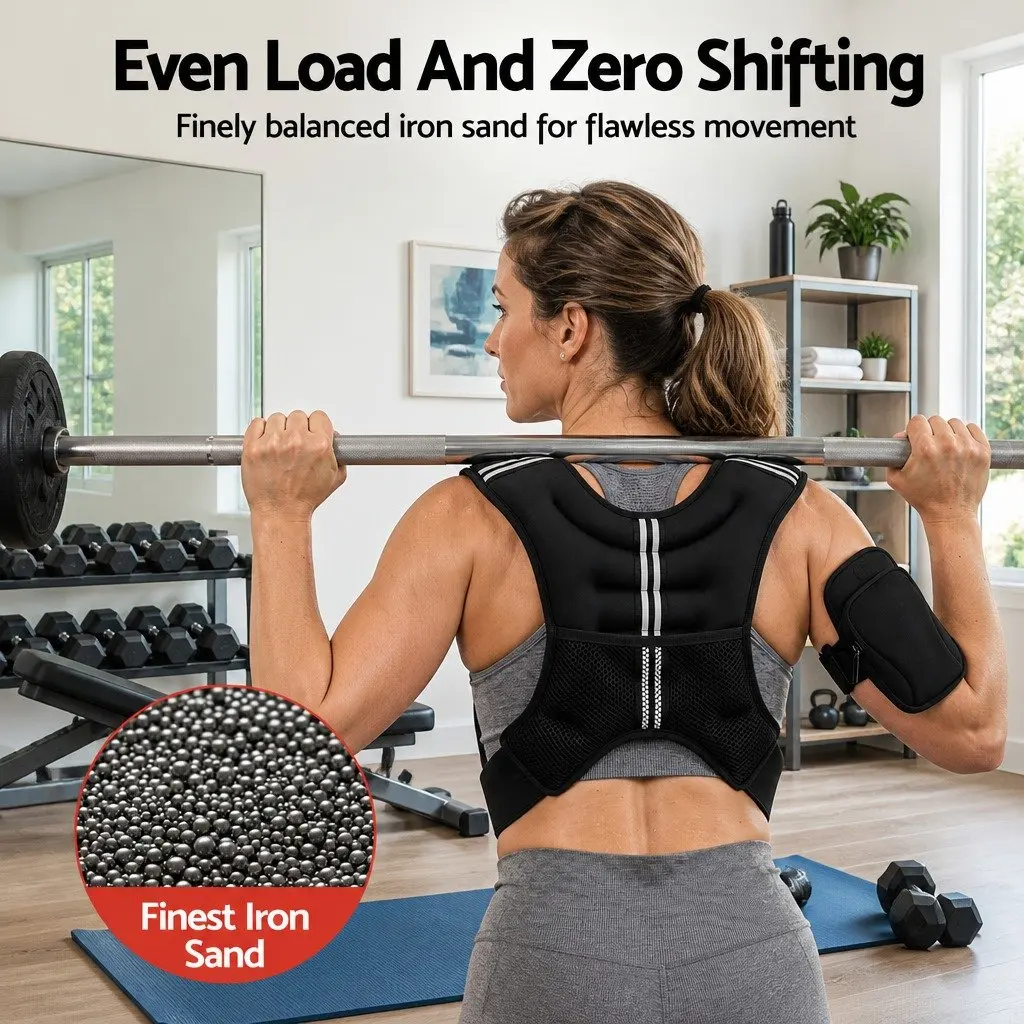 Weighted Vest for Running Gym Training 3kg Black