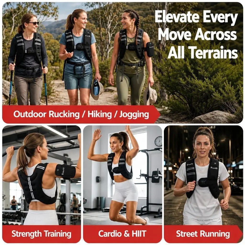 Weighted Vest for Running Gym Training 3kg Black