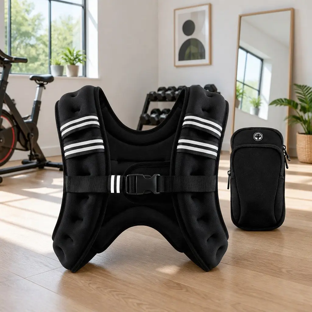 5kg Weighted Vest for Running Gym Training Exercise Black