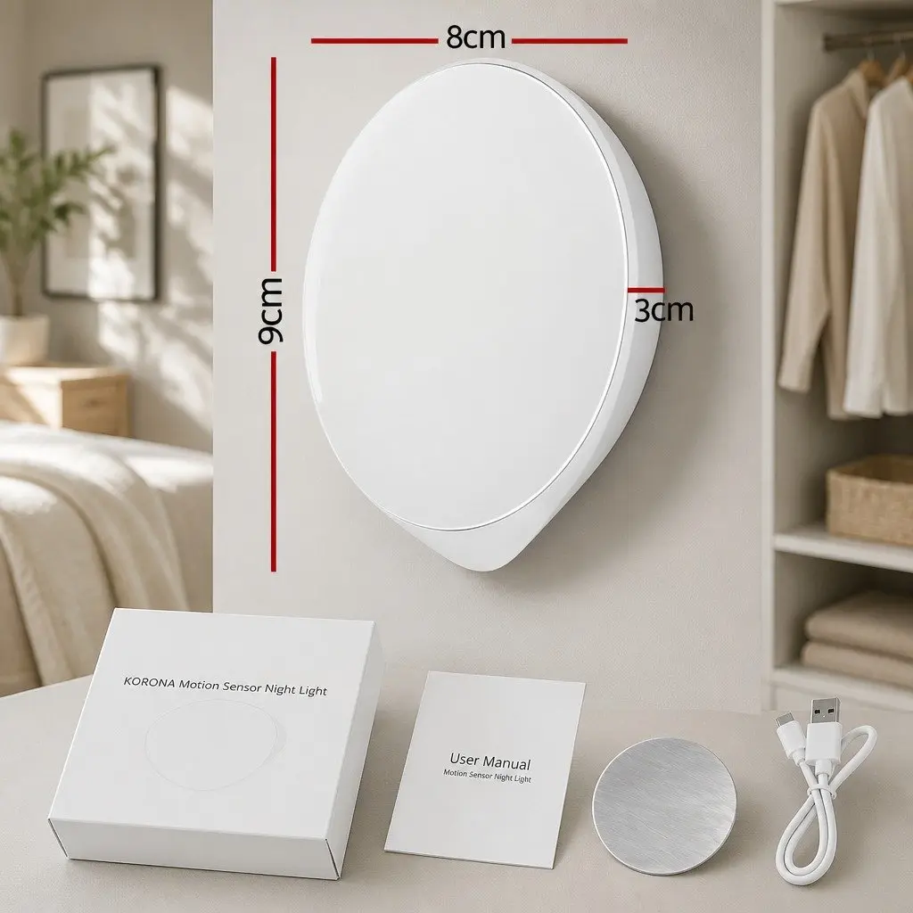 Motion Sensor Night Light with USB-C Charging