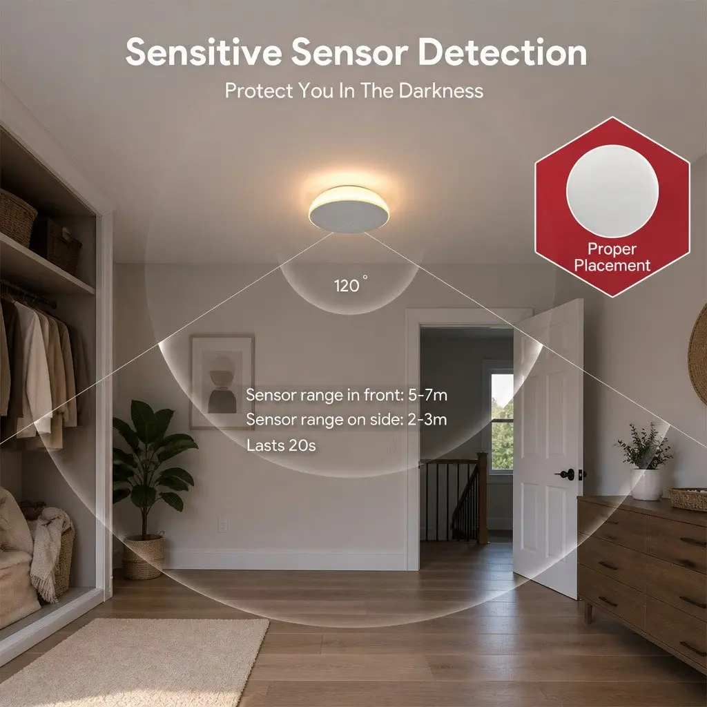 Motion Sensor Night Light with USB-C Charging