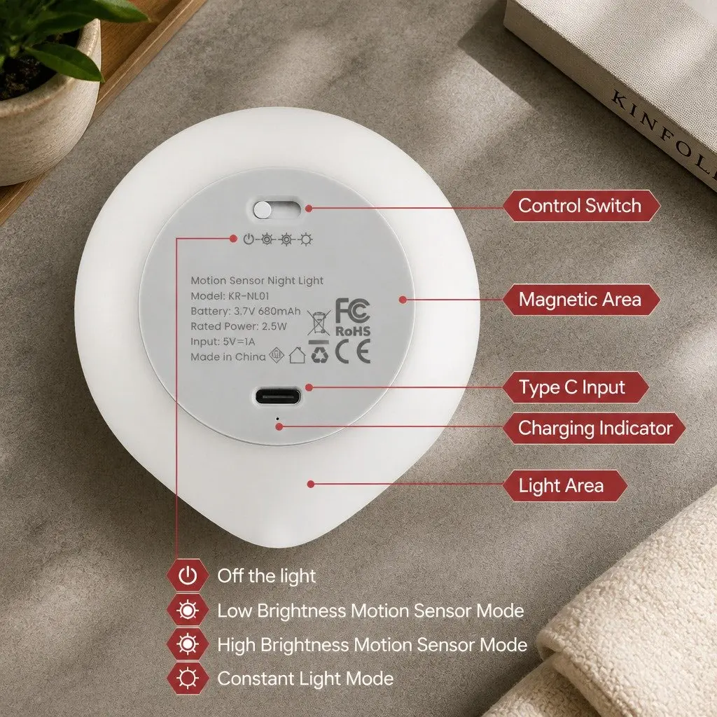 Motion Sensor Night Light 4 Pack
