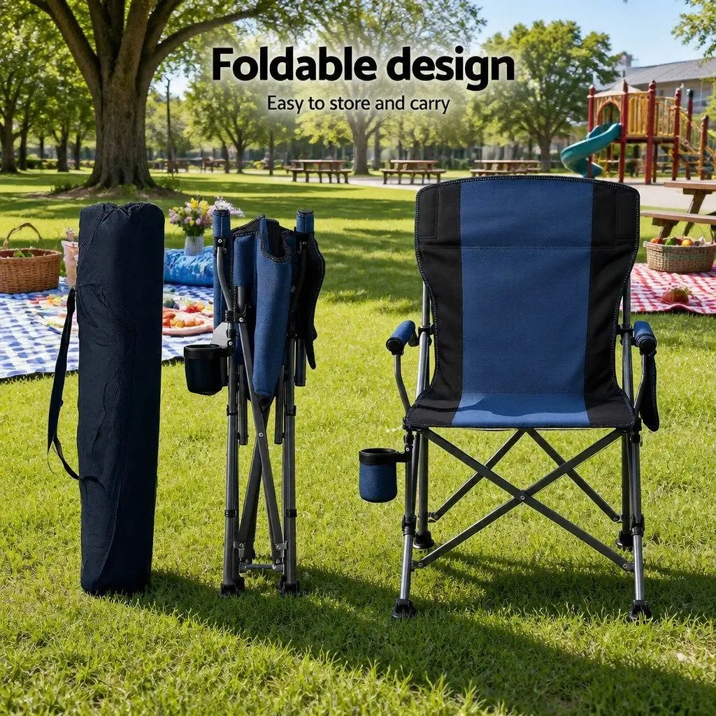 Folding Camping Chair Outdoor Use Lightweight Portable Size 58 x 57 x 93 cm