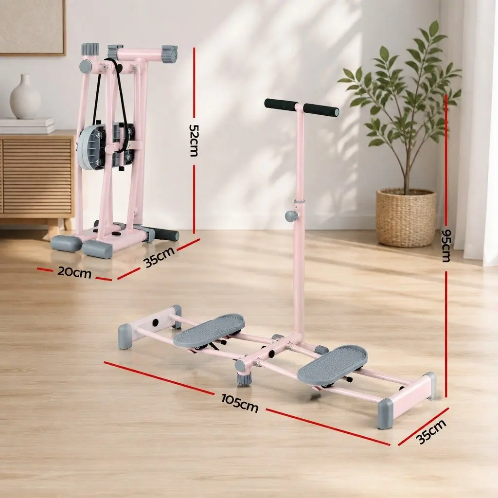 Pink Foldable Ski Thigh Exercise Machine