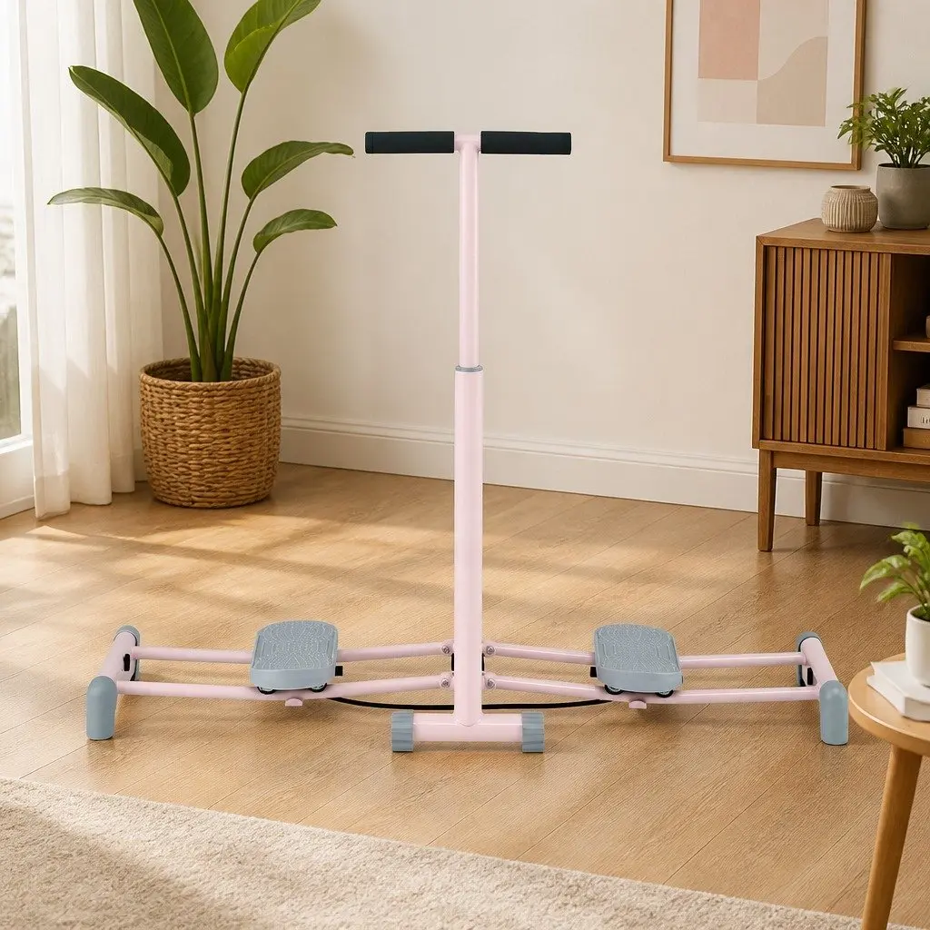 Pink Foldable Ski Thigh Exercise Machine