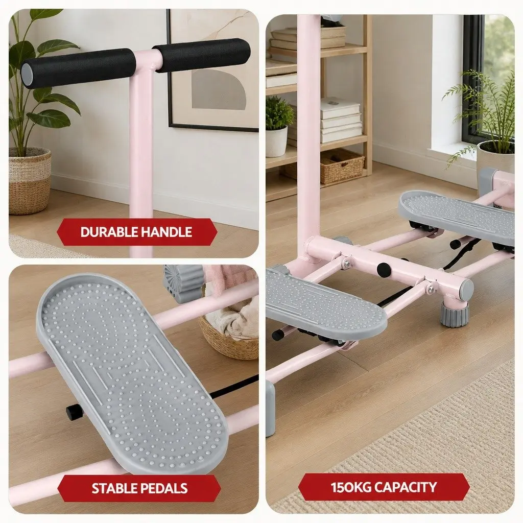 Pink Foldable Ski Thigh Exercise Machine