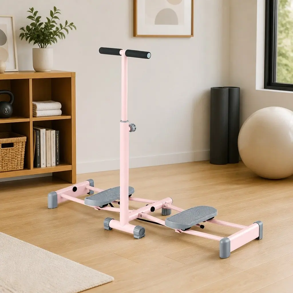 Pink Foldable Ski Thigh Exercise Machine