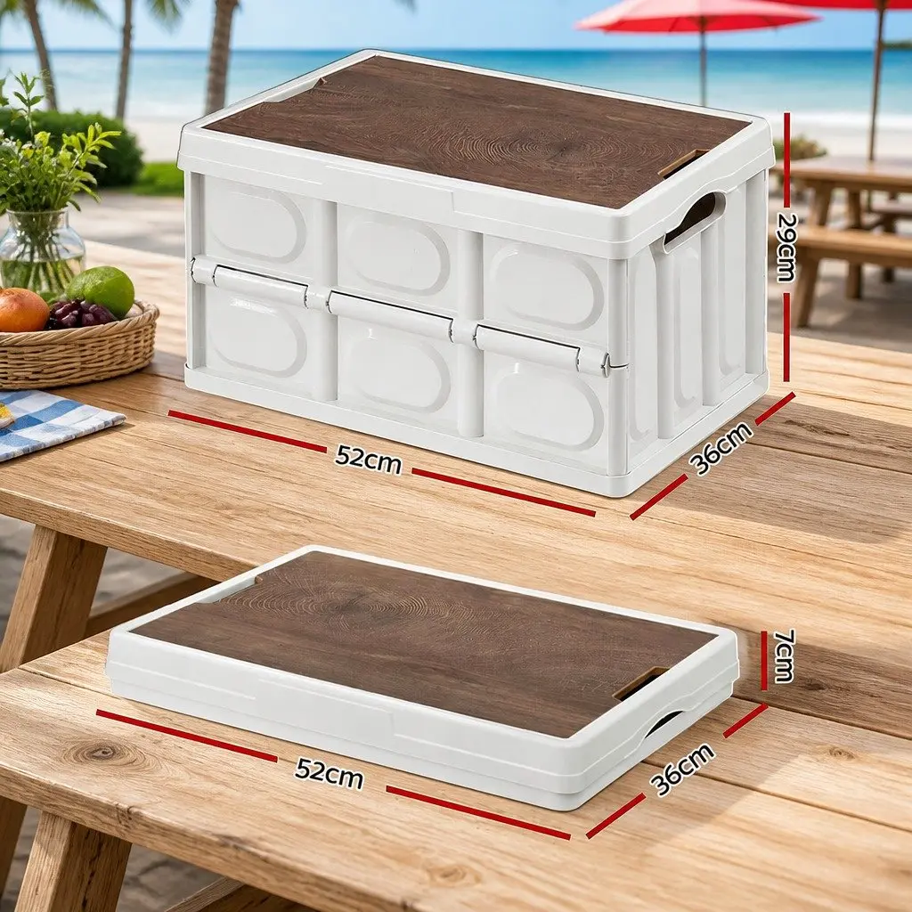 Collapsible Storage Box for Outdoor Use 50L