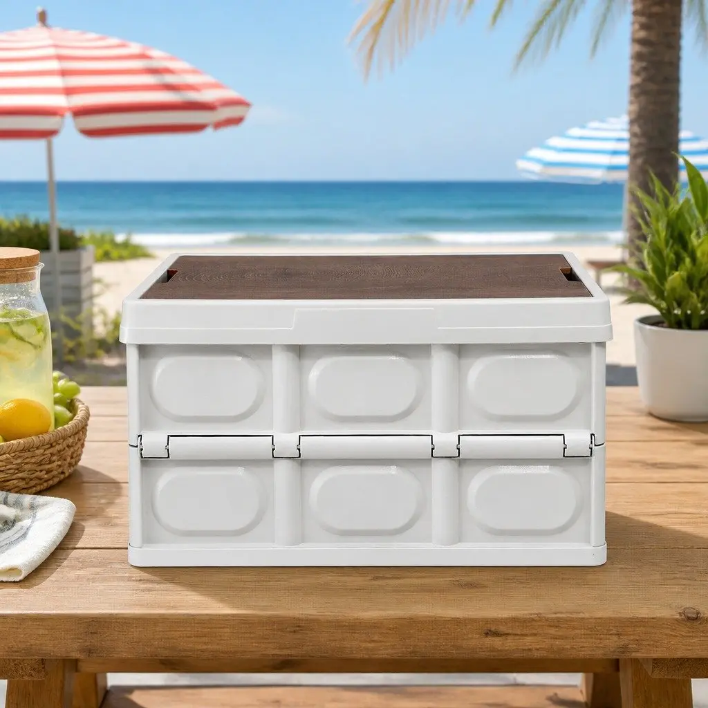 Collapsible Storage Box for Outdoor Use 50L