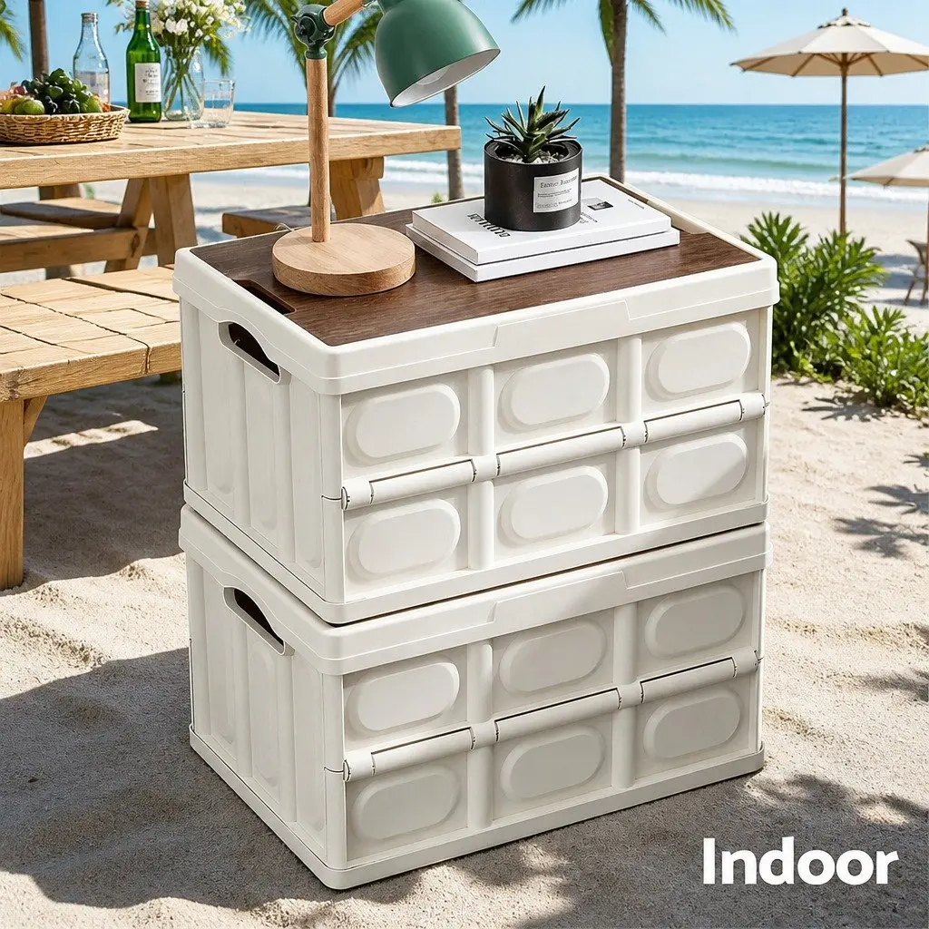 Collapsible Storage Box for Outdoor Use 50L