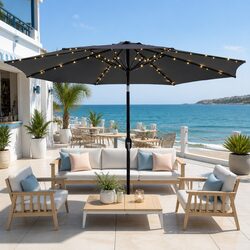 Specifications of Charcoal 2.9m Octagonal Umbrella with LEDs