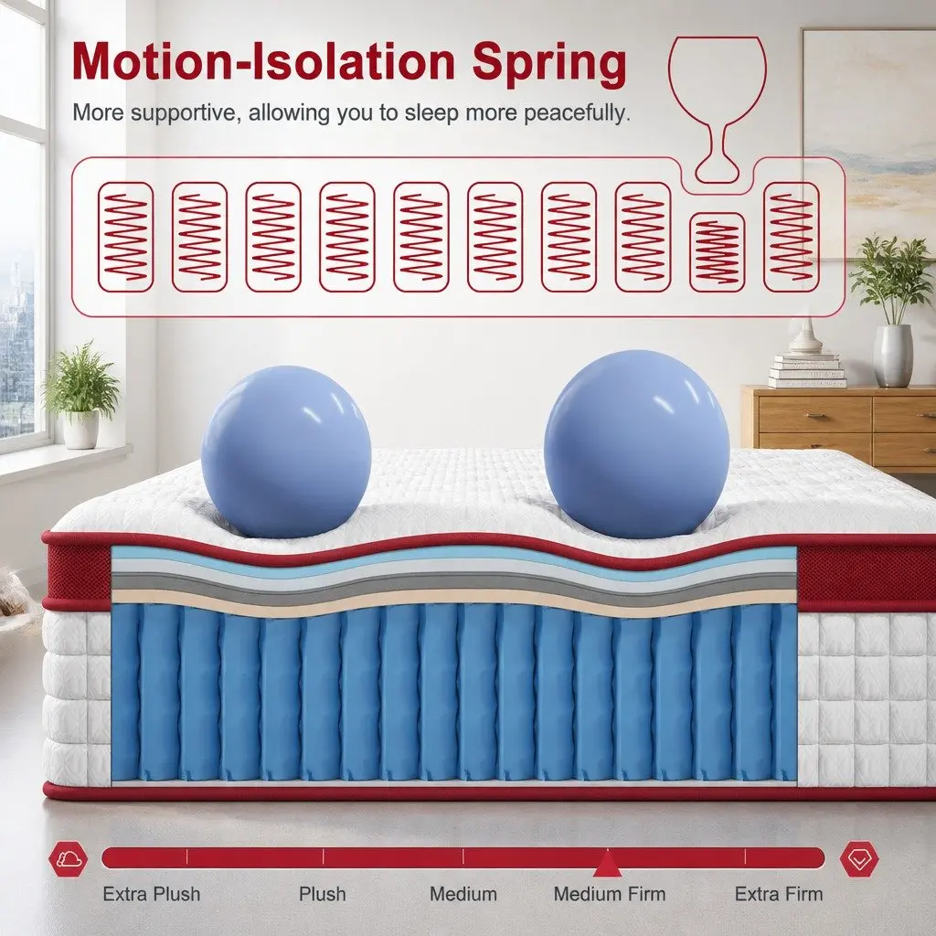 30cm Hybrid Double Mattress