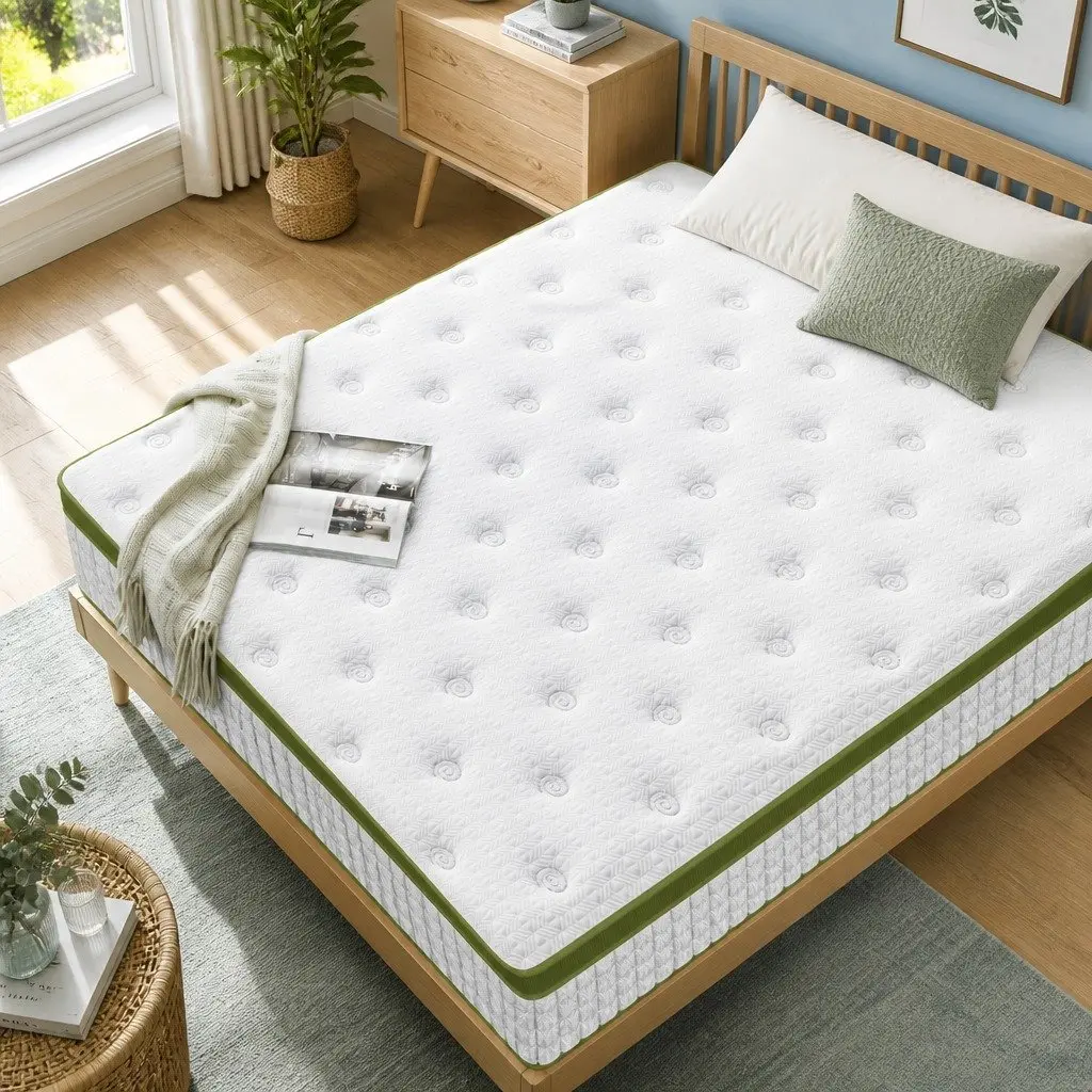 Queen-Sized 30cm Hybrid Mattress with 5 Zones and Gel Foam