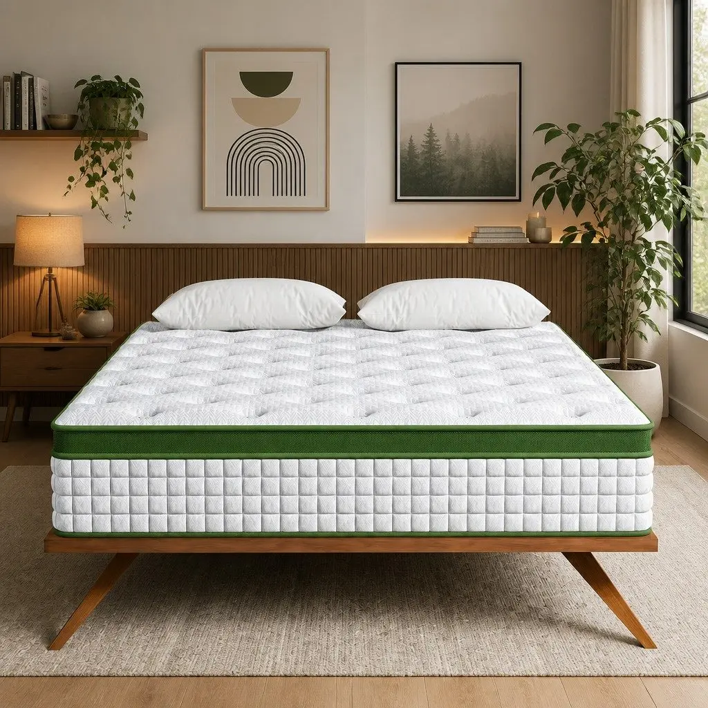 Single Mattress 30cm Hybrid Pocket Spring Gel Memory Foam Medium Firm Cooling