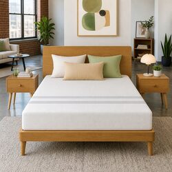 Double Memory Foam Mattress - 20cm Height, White, Reversible